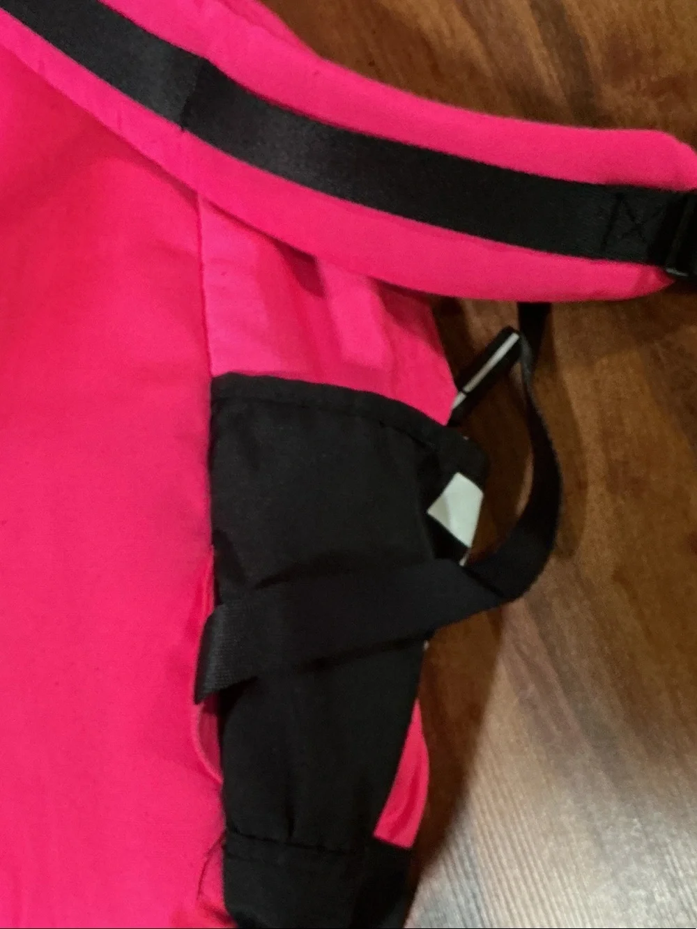 PINK Victoria's Secret Hot Pink and Black Backpack used